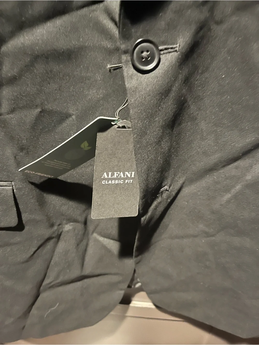 Alfani Classic Fit Black Men's Blazer New 44 XL